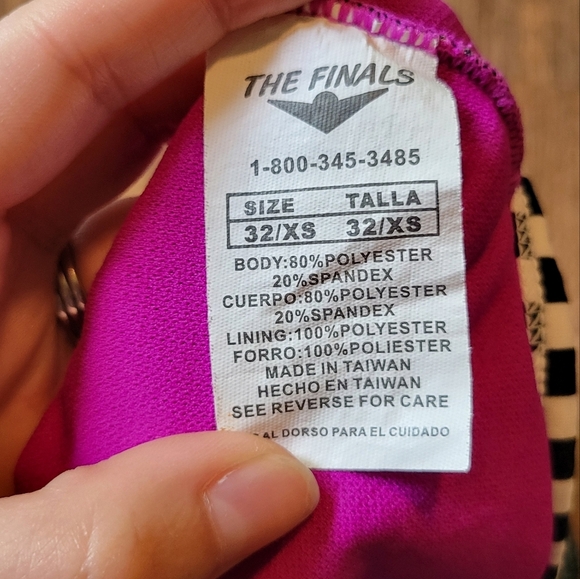 The Finals Glitz & Glam Foil Funnies Flutterback One Piece Swimsuit - Picture 10 of 12